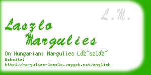 laszlo margulies business card